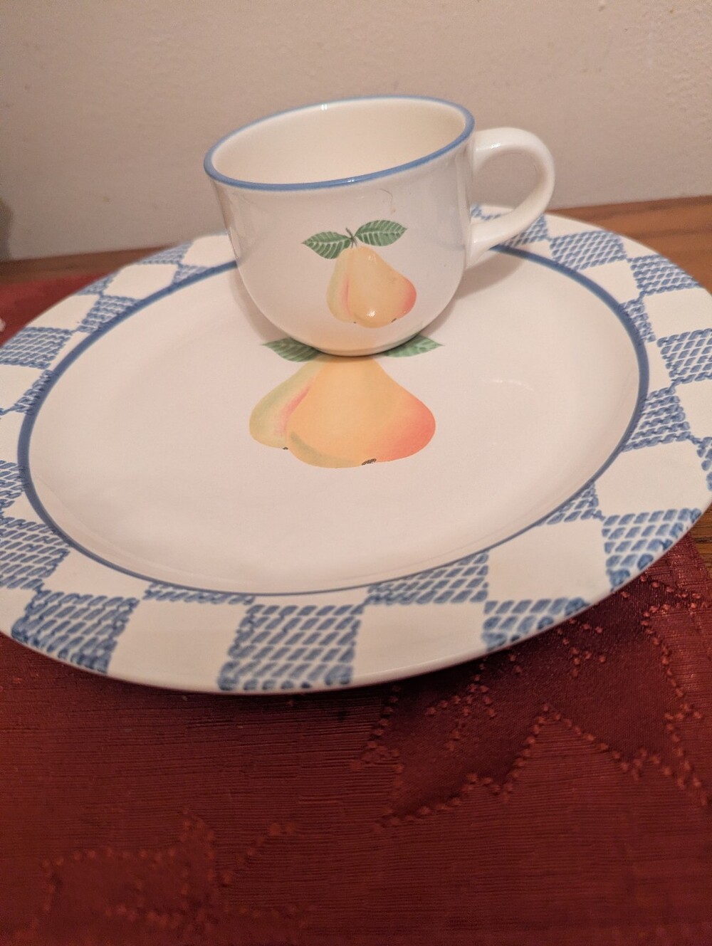 Pfaltzgraff Dinner Plate & Cup